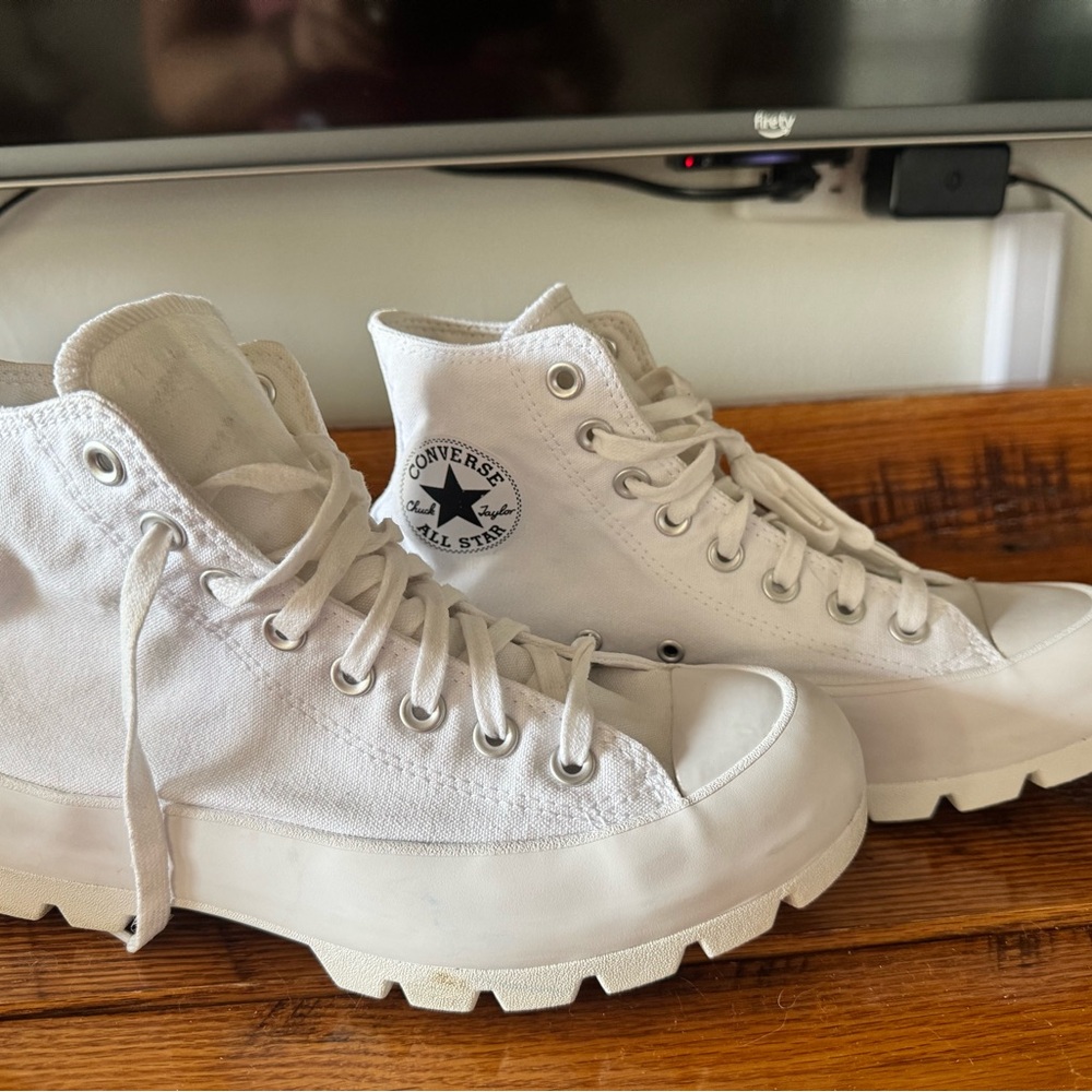 Converse All Star White Rugged High-Tops